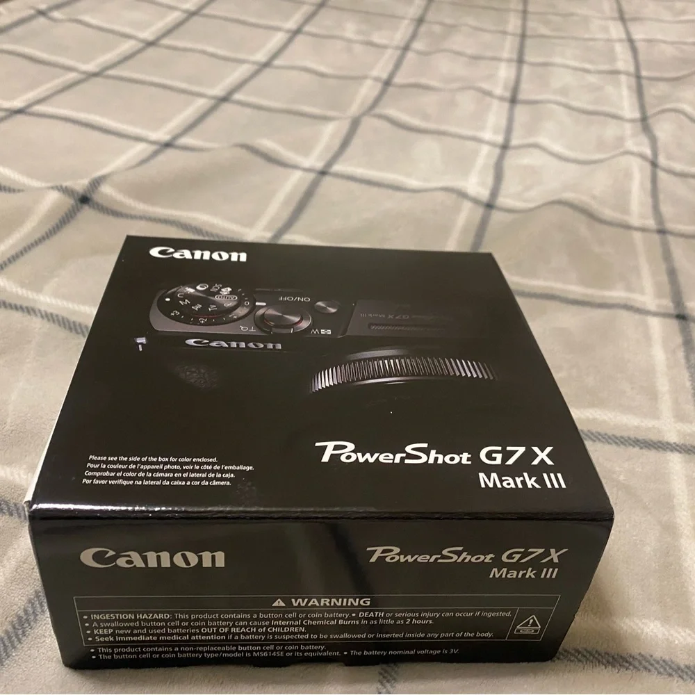 Canon Powershot G7X Mark III Compact Black Camera